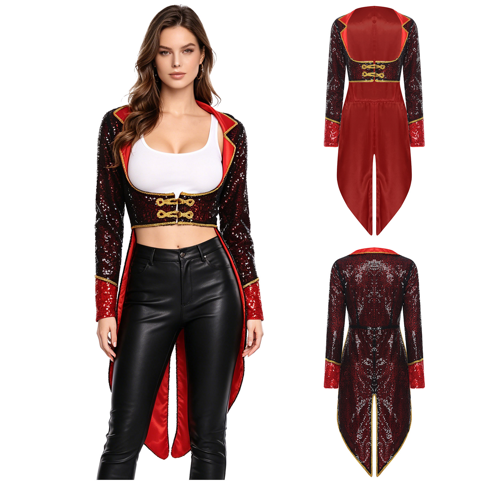 Jackets - Kadın Sirk Ringmaster Kuyruklu Ceket Cadılar