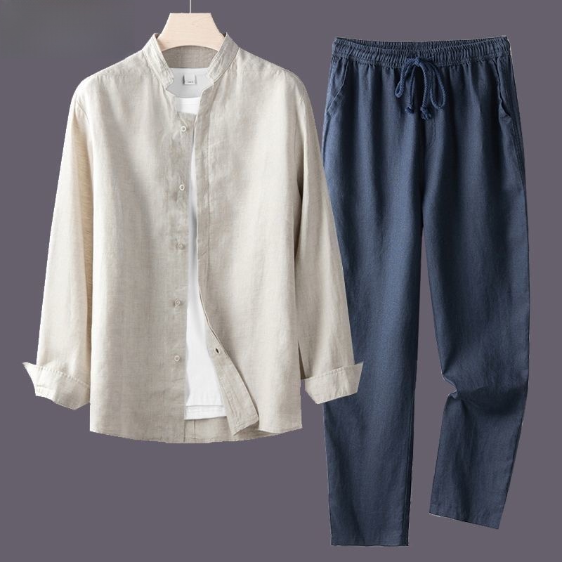 Hafif Nefes Alabilen Pamuklu K - Mens Linen Shirt Long Sleeve incelemesi ve fiyatı