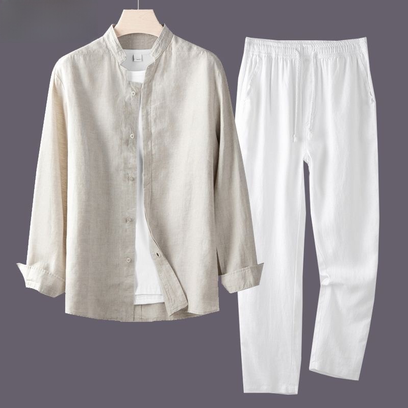 Hafif Nefes Alabilen Pamuklu K - Mens Linen Shirt Long Sleeve incelemesi ve fiyatı