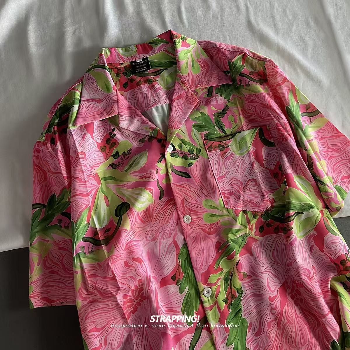 Vintage Plaj Blusas Meslek Pem - Vintage Hawaiian Floral Shirt incelemesi ve fiyatı
