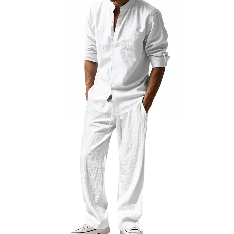 2025 Sınır Ötesi Amerikan Dört - Mens Linen Shirt Long Sleeve incelemesi ve fiyatı