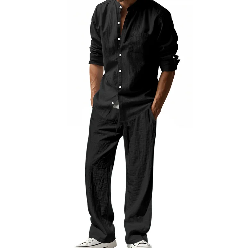 2025 Sınır Ötesi Amerikan Dört - Mens Linen Shirt Long Sleeve incelemesi ve fiyatı