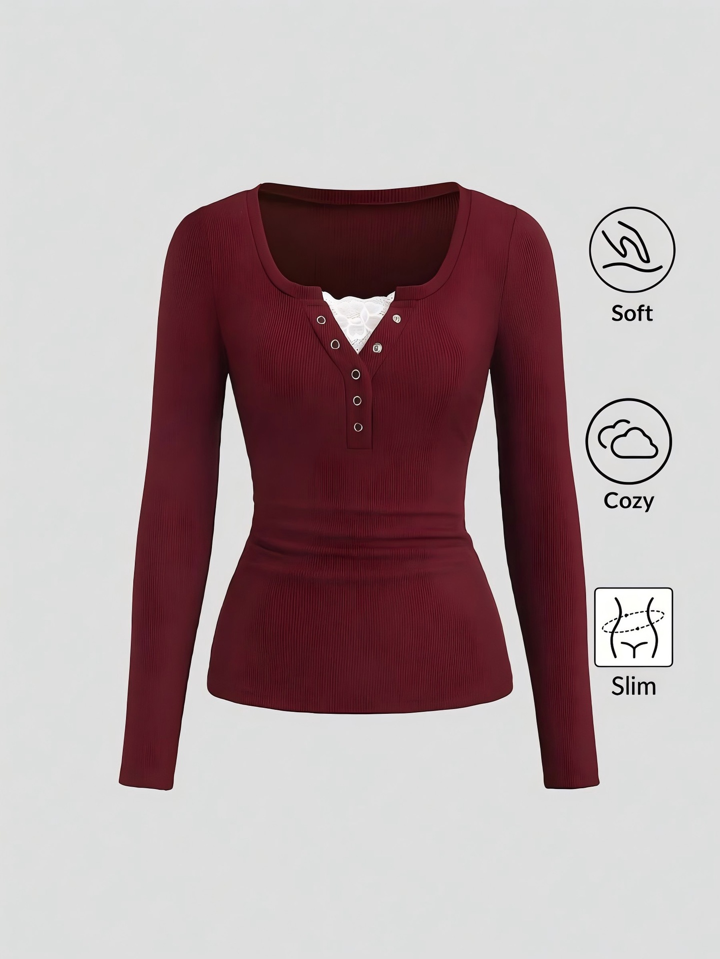 Kadın Amerikan Henley V Yaka D - Shirts incelemesi ve fiyatı