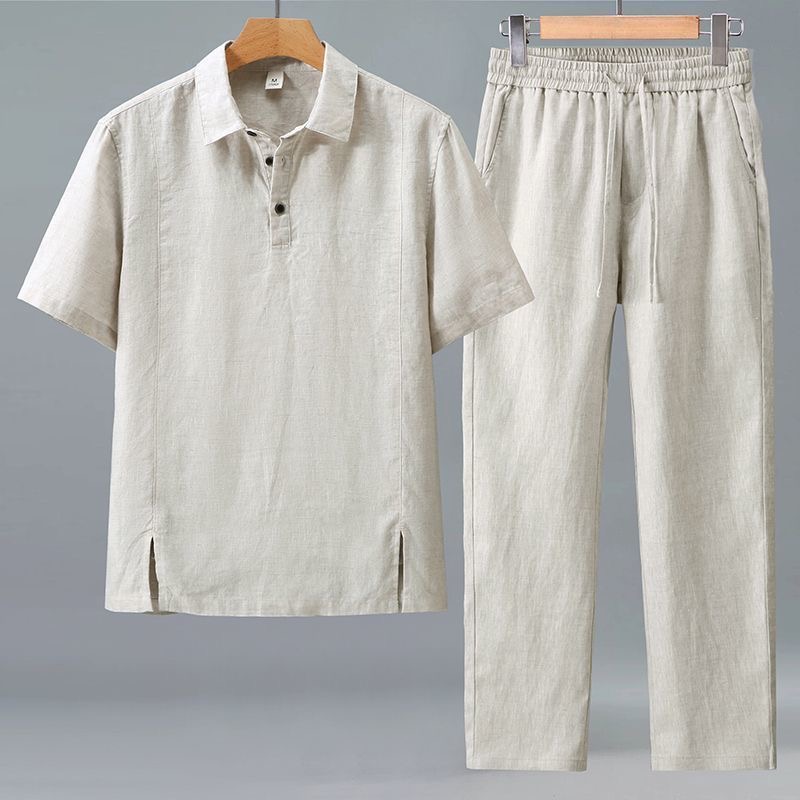 İlkbahar/Yaz Modası Retro Spor - Mens Linen Shirt Long Sleeve incelemesi ve fiyatı