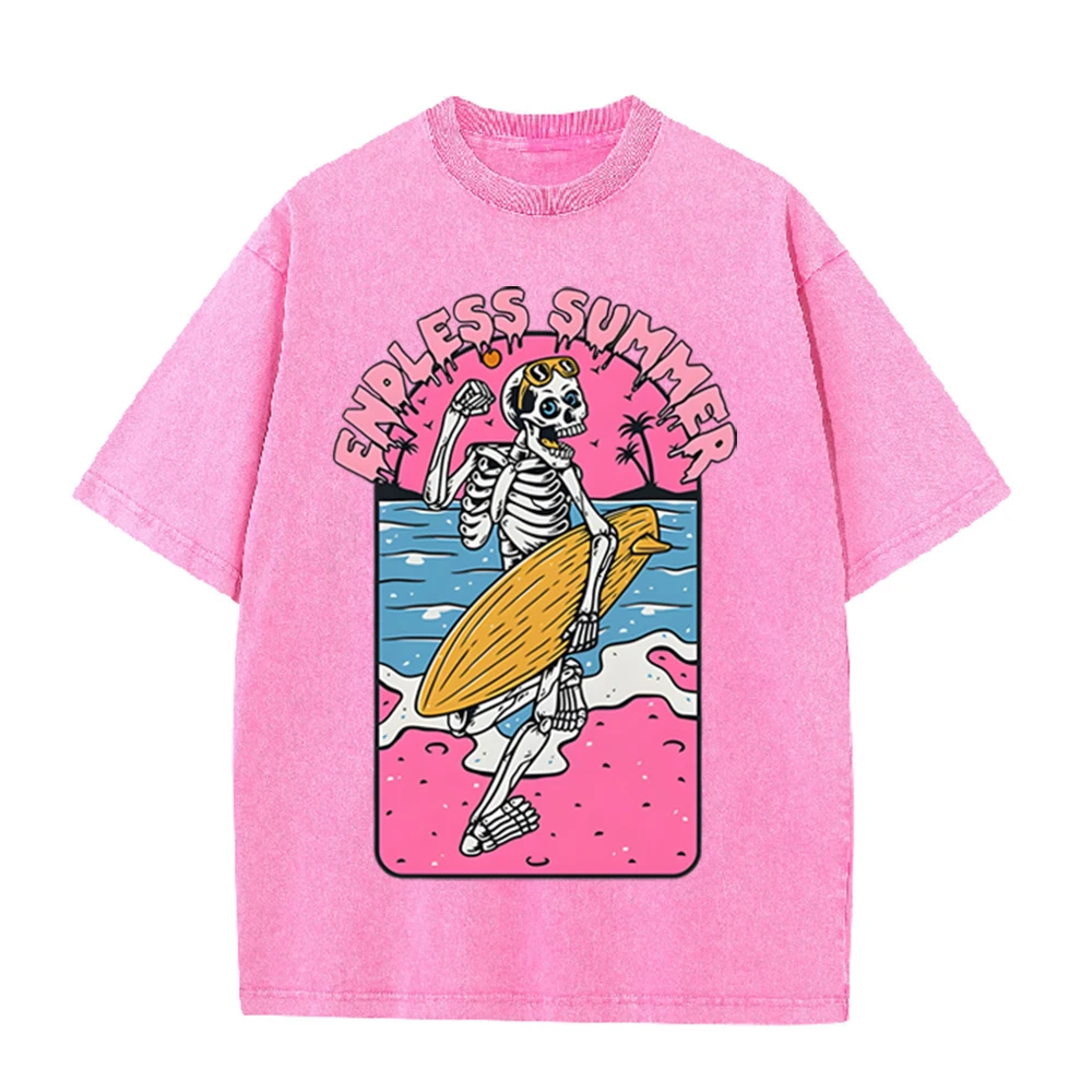 2026 Vintage İskelet Sörfçü So - Acid Wash Vintage Graphic T Shirt incelemesi ve fiyatı