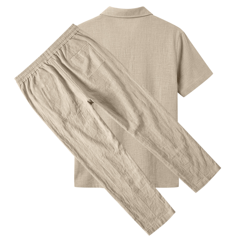 Erkek 2 Parça Polo Takımı Kısa - Mens Linen Shirt Long Sleeve incelemesi ve fiyatı