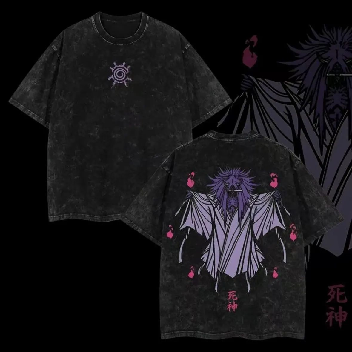Shinigami T Shirt Naruto Reape - Acid Wash Vintage Graphic T Shirt incelemesi ve fiyatı