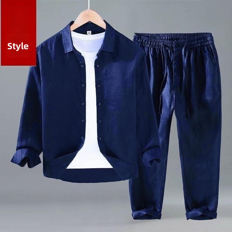 Gevşek Keten Erkek Günlük Kısa - Mens Linen Shirt Long Sleeve incelemesi ve fiyatı
